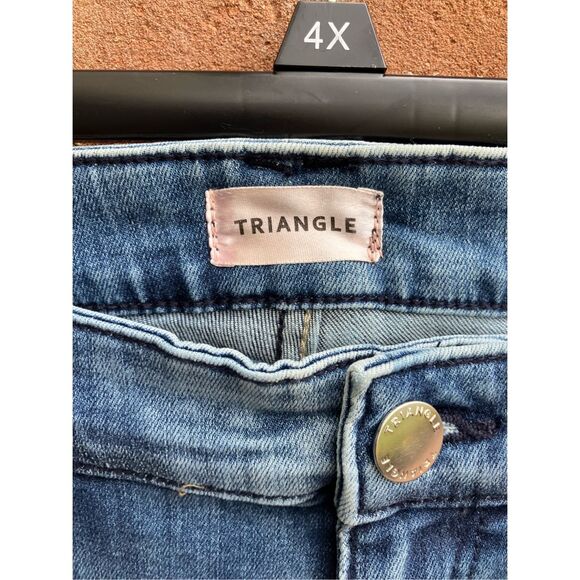 S Oliver Triangle Women's Whisker Side Slit Ankle Denim Jeans Blue 8 NEW - Picture 4 of 6